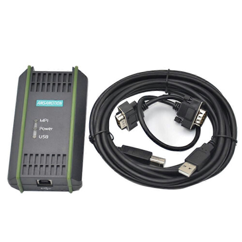 Câble de programmation USB AMSAMOTION compatible avec les automates programmables Siemens S7-200/300/400 (communication RS485 Profibus MPI 1