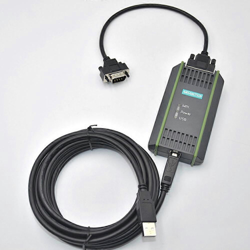 Câble de programmation USB AMSAMOTION compatible avec les automates programmables Siemens S7-200/300/400 (communication RS485 Profibus MPI 2