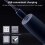 USB Rechargeable Triple Jet Flame Torch Lighter with Touch Screen Ignition, Windproof Adjustable Flame Chrome Finish 4