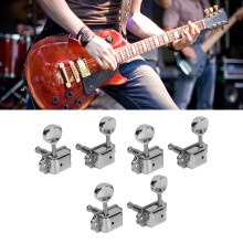 6 Stück Metallsaiten-Feingewinde für Akustik- und E-Gitarren, Silber