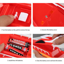Remote Control Boat for Pools & Lakes, 25x9x7cm, PVC, High Speed Electric