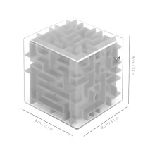 3D-Labyrinth-Würfel Puzzle Spielzeug, 8x8x8cm, Farben: Blau, Gelb, Grün, Pink
