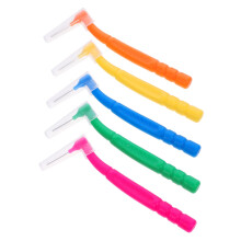Interdental Brush 50pcs LShaped Teeth Cleaning Brush for Gaps Deep Cleaning Travel Friendly