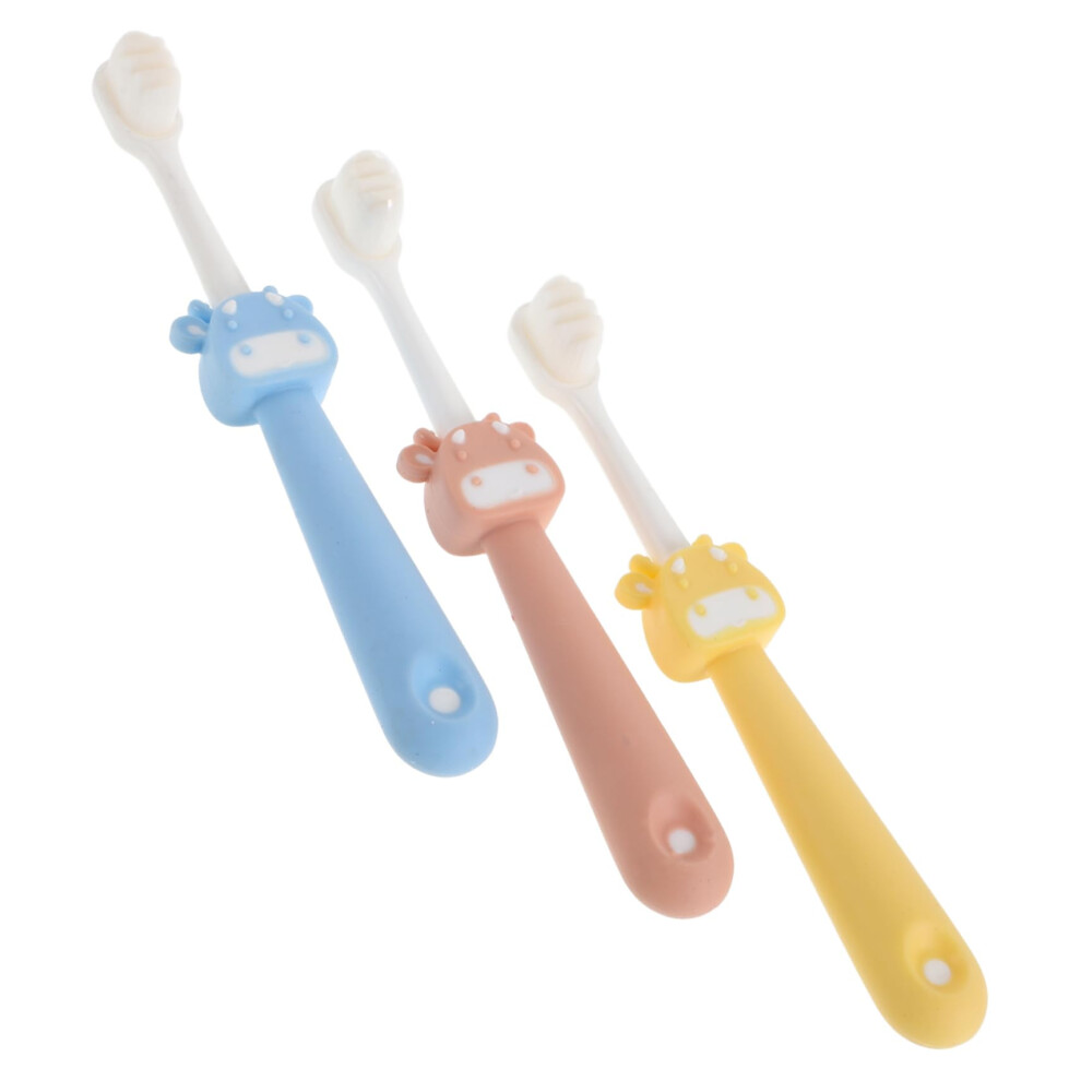 Kids Toothbrush Set with Extra Soft Bristles, Cartoon Handle, Gentle Gum Care for Toddlers and Children