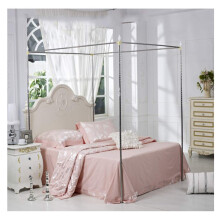 Stainless Steel Mosquito Net Bracket with Stable FourCorner Bed Canopy Frame, Adjustable 1.352M