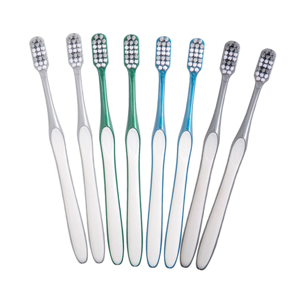 Travel Toothbrush Set with Hard Bristles for Adults Lightweight Manual Design for Camping and Trips