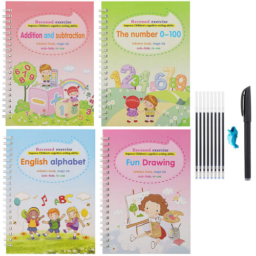 English Practice Copybook Set, 13x19cm, Multi-Function Tracing Book 1