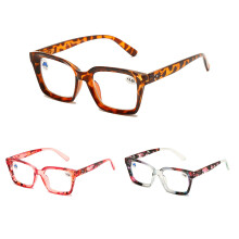 3 Pairs Oversized Tortoise Shell Reading Glasses with Blue Light UV Protection and Spring Hinges