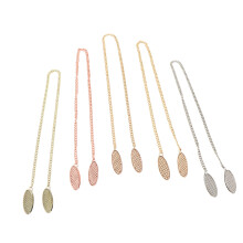 5pcs Elegant Metal Napkin Clips with Chain Bib Holder for Dining Home Cafe Restaurant Events
