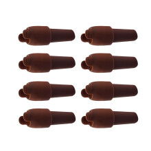 Pack of 8 Silicone Wine Stoppers with Double Seal and-Coffee