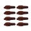 Pack Of 8 Leak Proof Wine Stoppers Universal Suitable-Coffee 1