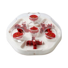 Intelligent Pet Treat Dispenser Plaything With Visible-Red
