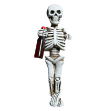 Skull Figurine Garden Decorations Skeleton Statue Pot Huggers-7