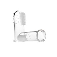 2pcs Soft Silicone Baby Finger Toothbrush with Gentle Gum Massage and Precise Fingertip Control