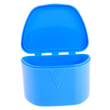 Retainer Case with Generous Storage, Compact Denture Storage Box for Travel and Orthodontic Use