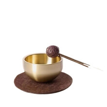 Mini Handcrafted Tibetan Singing Bowl Set with Mallet and Cushion for Meditation Yoga and Healing