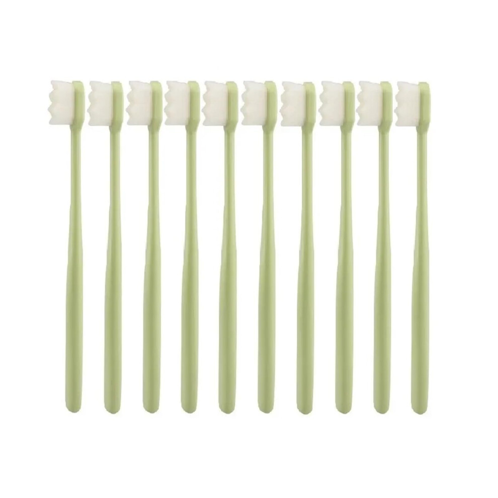 10pcs Ultrafine Bristle Toothbrush Set 20000 Soft Bristles for Sensitive Teeth and Deep Cleaning