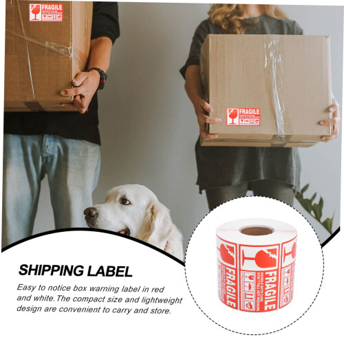 Fragile  Labels Handle with Care Stickers Strong Adhesive  Visibility for Packages 1