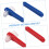 2pcs Double Head Denture Toothbrush for Braces, Ergonomic Handle, Compact Travel Size, Blue Red 4