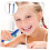 2pcs Double Head Denture Toothbrush for Braces, Ergonomic Handle, Compact Travel Size, Blue Red 5