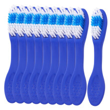 Compact Travel Toothbrush Pack of 20 with Soft Bristles Short Handle for Prison and Detention Use