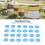 100Pcs Beehive Number Tags with Holes White and Blue Beekeeping Labels for Easy Identification 2