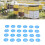 100Pcs Beehive Number Tags with Holes White and Blue Beekeeping Labels for Easy Identification 4