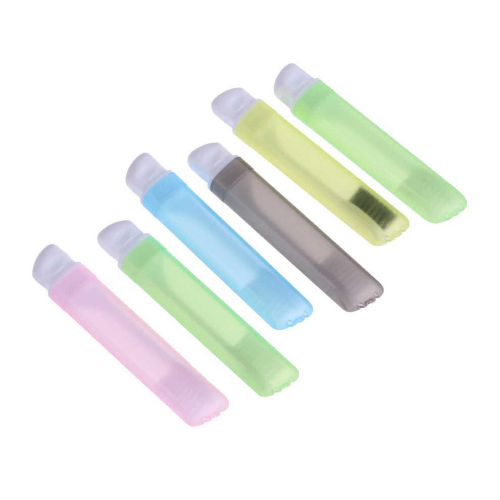 6pcs Travel Toothbrush with Soft Bristles Foldable SpaceSaving Design for Adults Camping