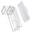 Kitchen Sink Sponge Organizers Stainless Steel-Type B silver 1