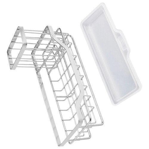 Kitchen Sink Sponge Organizers Stainless Steel-Type B silver