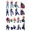 1:64 Scale Hand Painted Miniature Figure for Miniature-work red 2