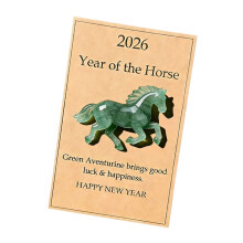 Pocket Hug Card In User Friendly Resin-green horse running
