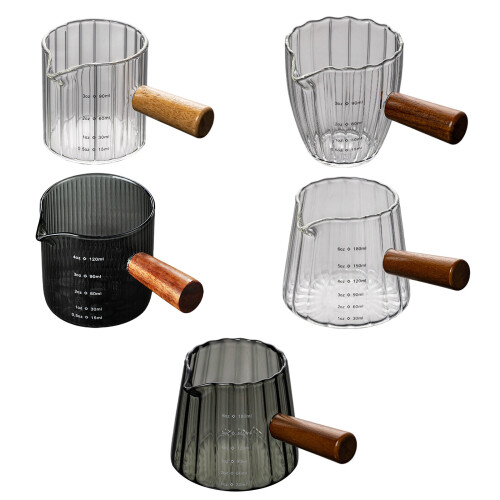 Baking Cooking Glass Measuring Cup with-90ml transparent tri 1