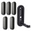 Pack of 6 Foldable Hide Wall Hook Alloy Sturdy Space-Black 1