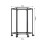 Hexagonal Clothes Display Rack with 360 Rotation, Rolling Base, Durable Steel, White 2
