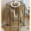 Hexagonal Clothes Display Rack with 360 Rotation, Rolling Base, Durable Steel, White 5