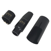 Alto Saxophone Mouthpiece Kit with Ligature and Cap, Clear Tone, Durable Beginner Set