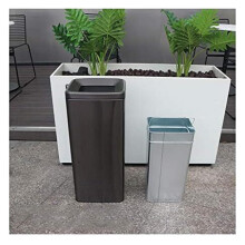 Outdoor Ashtray with Lid, Weatherproof RustResistant Square Design for Patio and Indoor Odor Control