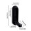 Pack of 6 Foldable Hide Wall Hook Alloy Sturdy Space-Black 4