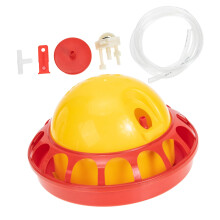 Automatic Chicken Waterer with Durable Plastic Bowl for Ducks and Poultry, Easy Clean Design