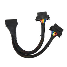 OBD2 Verlängerungskabel 16PIN 30cm männlich auf dual weiblich Diagnostik-Adapter AU