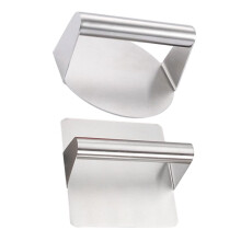 2pcs Stainless Steel Grill Press for Burgers with Ergonomic Handle and Easy Clean Surface