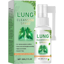 Longreinigende Spray, Respinature Kruidenlongreinigingsmist, Krachtige Longondersteuning, Natuurlijke Ademhalingsreinigende & Ademhalingsspray