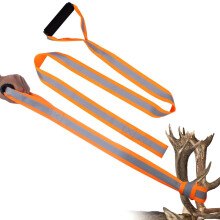 Reflective 5Ft Deer Drag Rope with NonSlip Handle, 400lb Heavy Duty Hunting Game Drag Strap