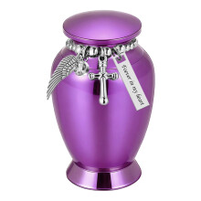 Small Cremation Urn Pet Memorial Gift Pendants for Pet-Purple