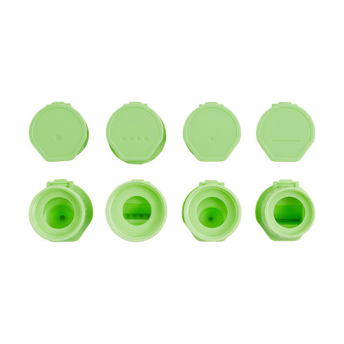 Bouchon de bouteille de condiments universel, paquet de 4,-Vert