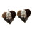 Decorative Yard Bird Nest Heart Shape Refillable Bird-Style2 1