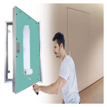 14x16 Drywall Access Panel with Lock, Paintable Textured Surface for Plumbing Inspection