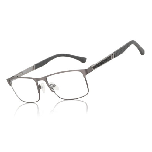 Blue Light Blocking Reading Glasses for Men, Square Frame Computer Readers with Spring Hinges