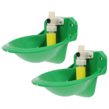 Automatic Livestock Water Bowl with Comfortable Beak Rim for Sheep Poultry and Farm Animals, 2pcs